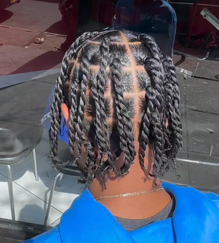 Elegant braids illustration