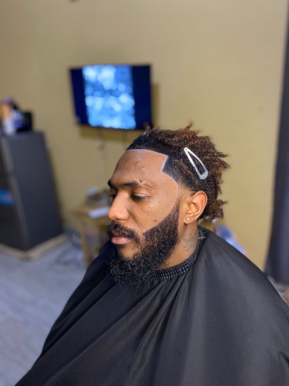 Professional haircut illustration